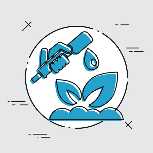 Icona pianta irrigazione
 - Vettoriali, immagini