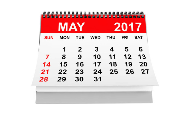 Calendario Maggio 2017. rendering 3d
 - Foto, immagini