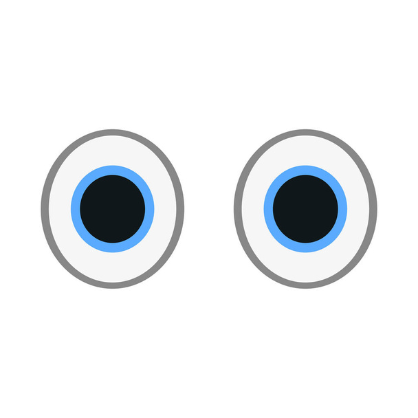 Neutral emoticon. Indifferent emoji vector illustration. - Vector, Image