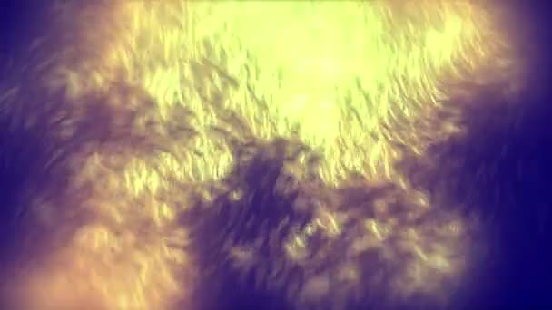 Ognisty Fogg cząstek żółte tło - Materiał filmowy, wideo