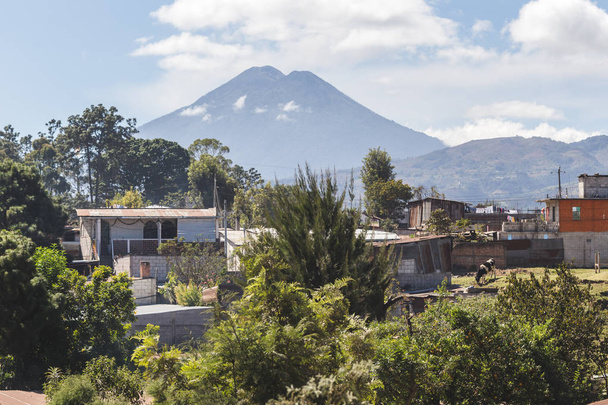Näkymä tulivuori Guatemalassa
 - Valokuva, kuva