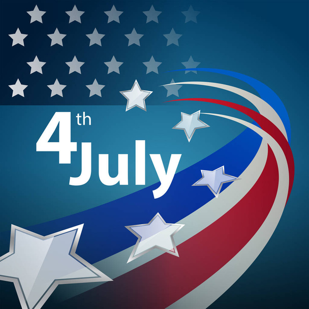 July 4 National Day - Vector, Image