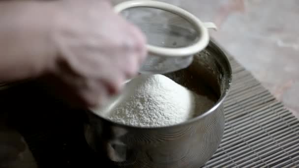 Hands Preparing Dough For Baking a Christmas Sugar Cookies - Záběry, video