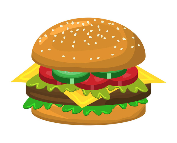 hamburger vector symbol icon design.  - Vector, Image