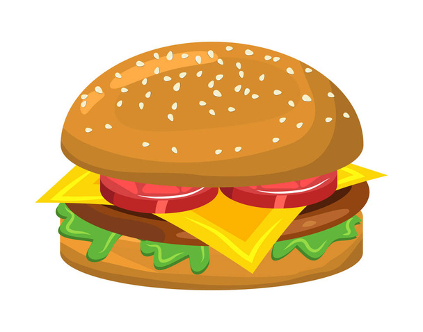 hamburger vector symbol icon design.  - Vector, Image