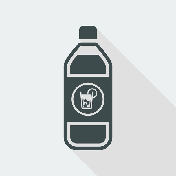  één geïsoleerde drank fles pictogram  - Vector, afbeelding
