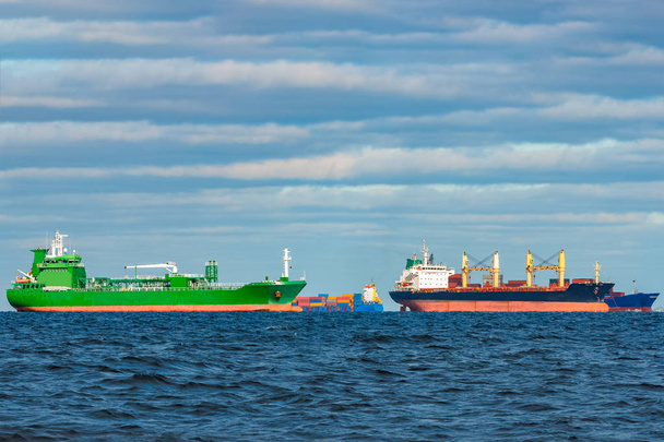 Cargo ships moored - Photo, Image