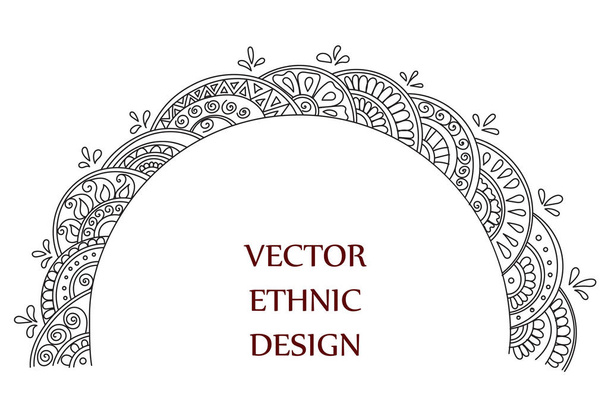tattoo henna pattern - Vector, imagen