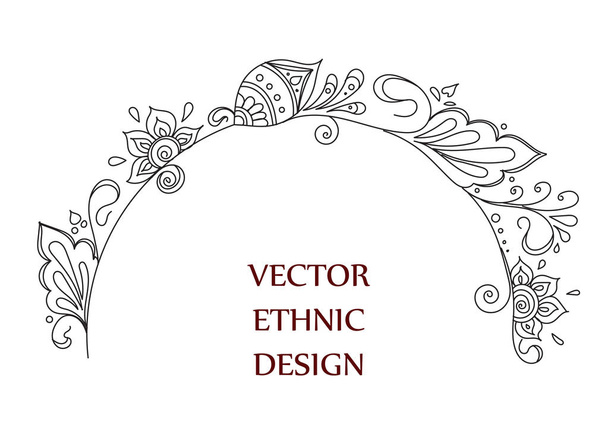 tattoo henna pattern - Vektor, obrázek