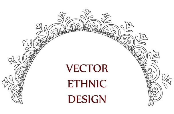 tattoo henna pattern - Vector, Image
