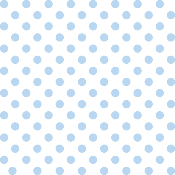 Vzor bezešvé, vektor obsahuje vzorek, který dokonale vyplní jakýkoli tvar, velké pastelově modré puntíky na bílém pozadí - Vektor, obrázek