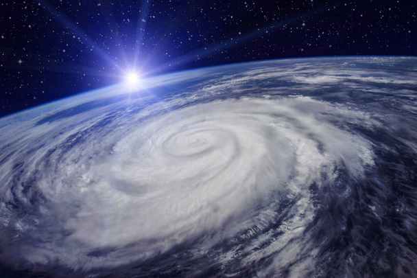 Küresel ısınma nedeniyle büyük Siklon - Fotoğraf, Görsel