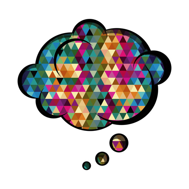 színes felhő beszéd absztrakt háttér - Vektor, kép