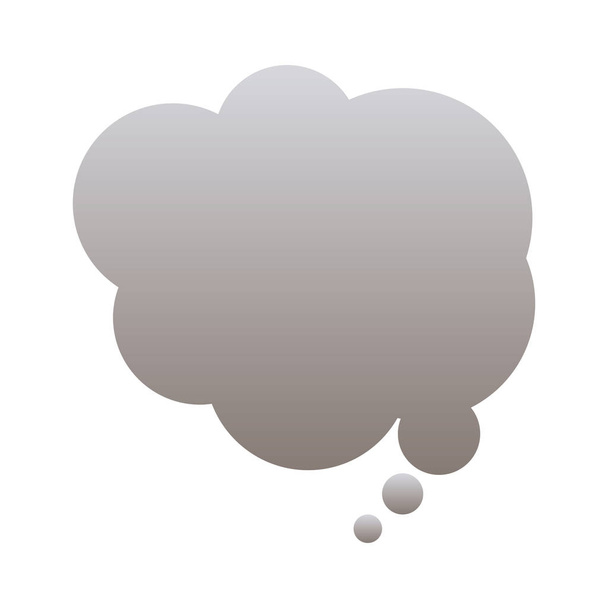 silhouette de la parole nuage en couleur grise
 - Vecteur, image