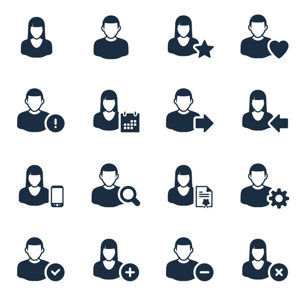Set di icone su sfondo bianco  - Foto, immagini