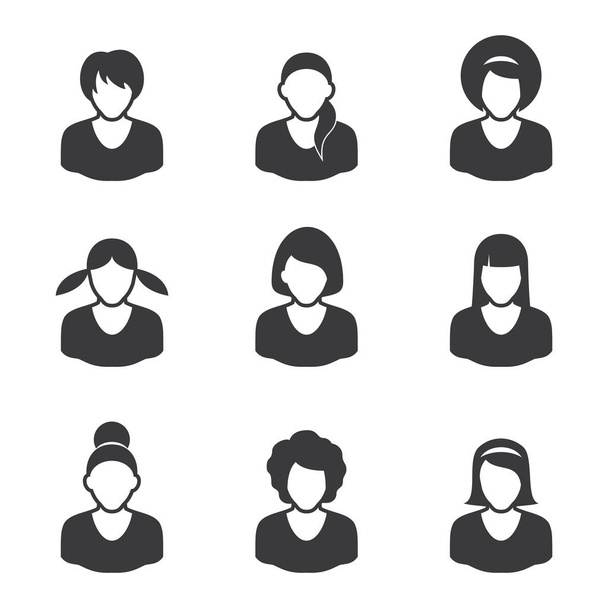 Zestaw ikon na białym tle avatary - znaków - Zdjęcie, obraz