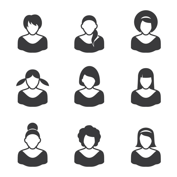 Набір піктограм на білому тлі аватарів символи
 - Фото, зображення