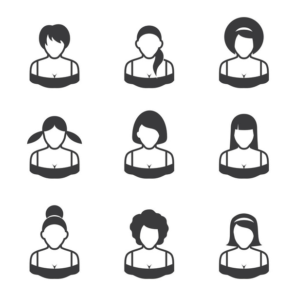 Set di icone su uno sfondo bianco avatar - caratteri
 - Foto, immagini