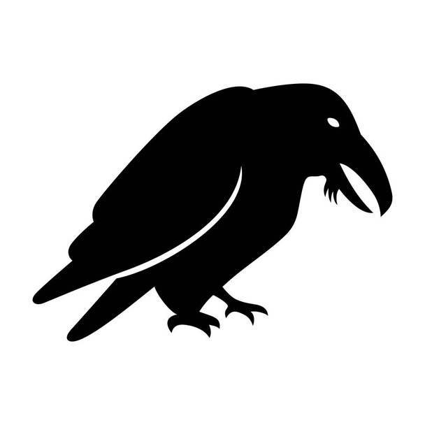 Raven, shade picture - Διάνυσμα, εικόνα