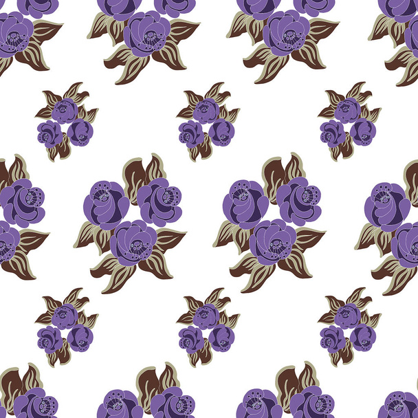 Seamless background of flowers - Вектор, зображення