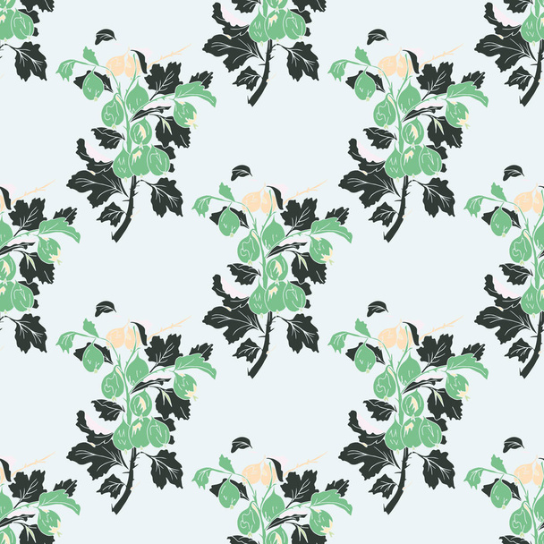 Seamless vector floral pattern - Vector, Image