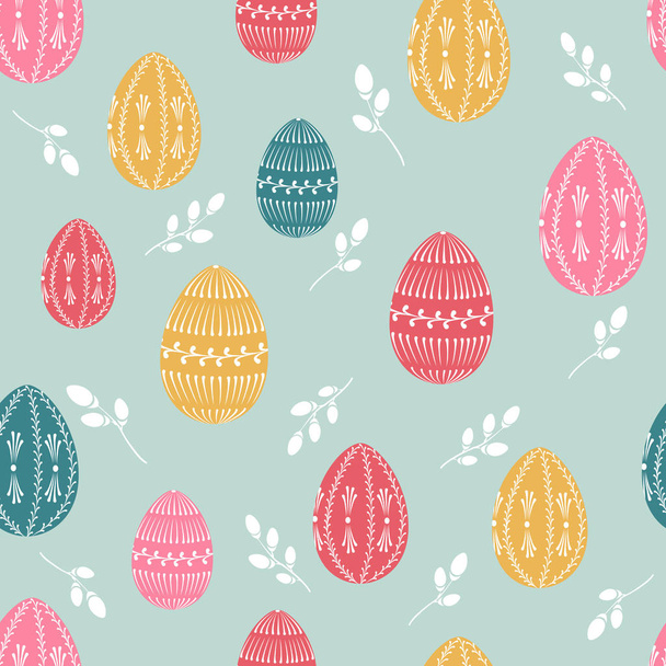 Easter seamless pattern - Vector, Image