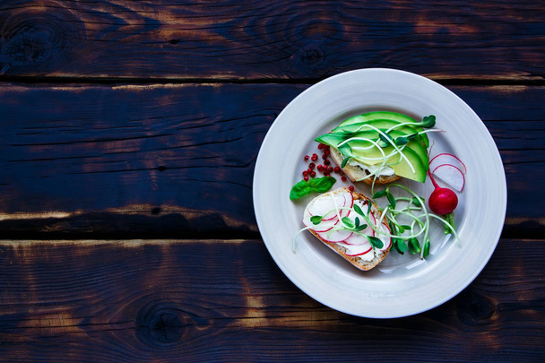 Tasty Vegetarian Sandwiches - Foto, immagini