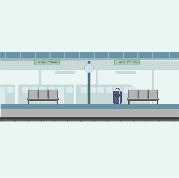 Hintergrund Bahnhof - Vektor, Bild