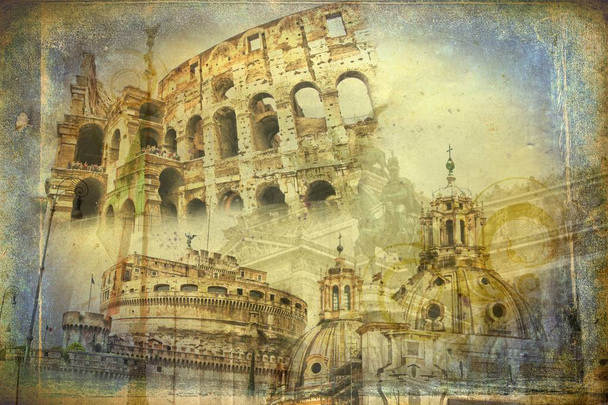 Roma Italia ilustración de arte
 - Foto, imagen
