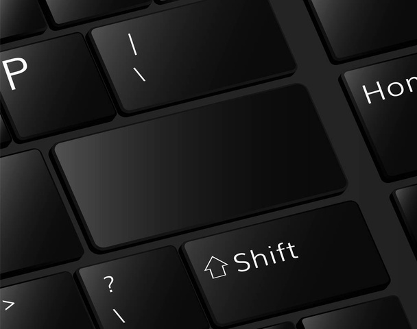 Plantilla de botones de teclado Botón de entrada vacío para texto Botón en blanco
  - Vector, Imagen