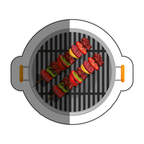 барбекю гриль смачна їжа
 - Вектор, зображення
