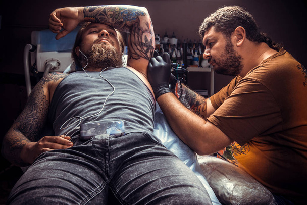 Szakmai tattooer létre tattoo tetováló Studió - Fotó, kép