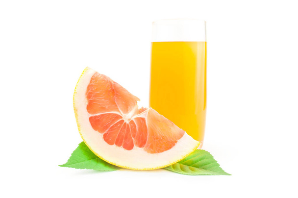 Citrus maxima, mint egy fehér háttér - Fotó, kép