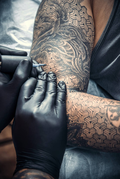 Tetoválás szakember létre tattoo tetováló Studió - Fotó, kép