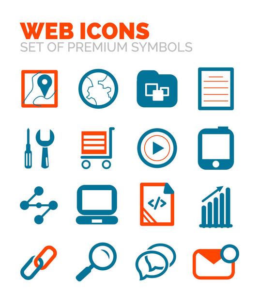 conjunto de iconos web - Vector, imagen