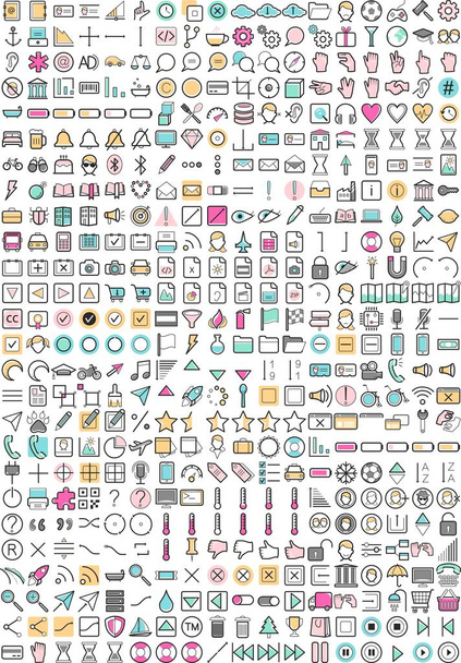 486 Web Application Icons - Vector, Image