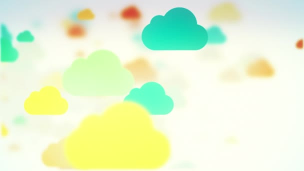 Kleurrijke bewegende wolken - Video