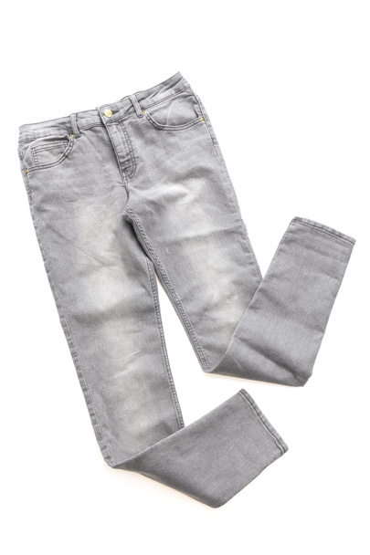 Mode grijze jeans voor kinderkleding - Foto, afbeelding