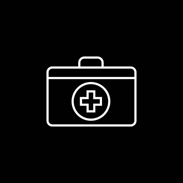 Icono de caja de primeros auxilios
 - Vector, imagen