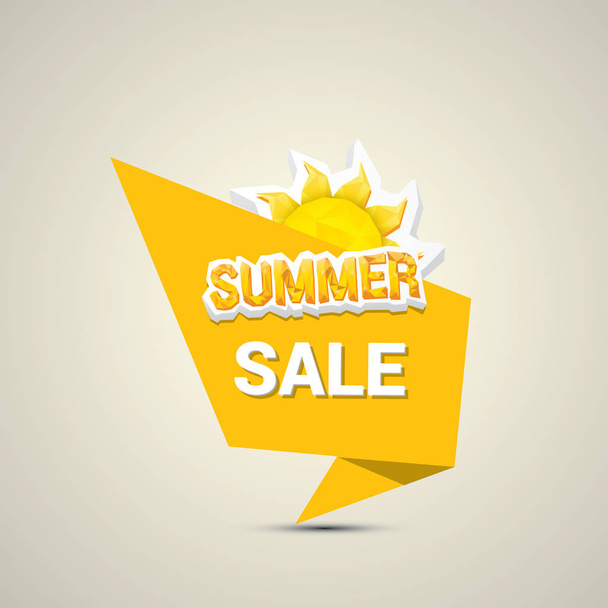 vector summer sale label or sticker - Vector, afbeelding