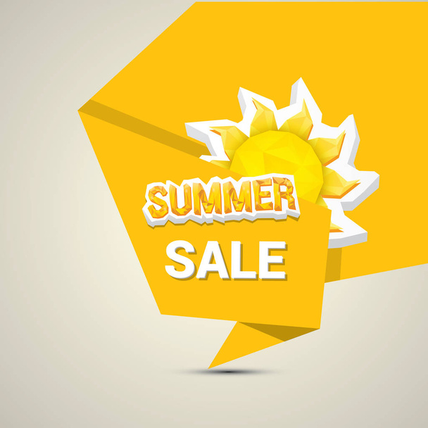 vector summer sale label or sticker - ベクター画像