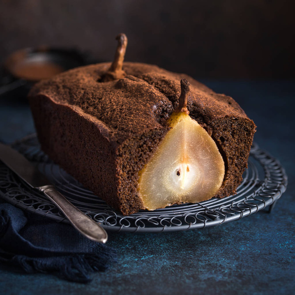 poached pear ginger cake - Foto, immagini