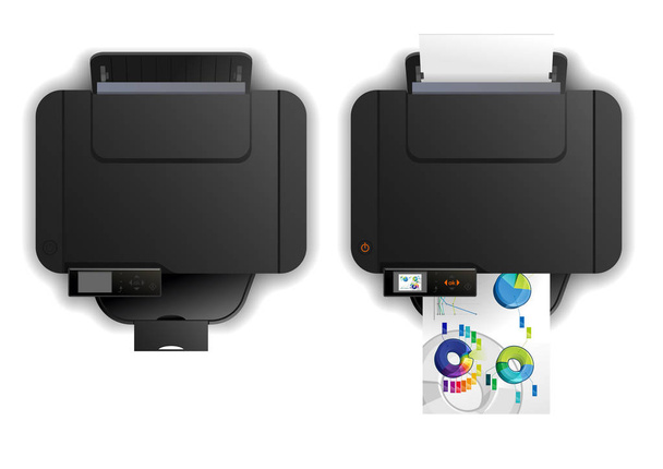 Multi function printer - Vektor, Bild