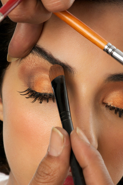 Makeup Brush Application - Valokuva, kuva