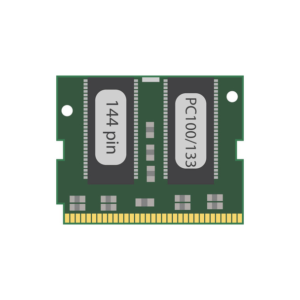 144 memoria RAM pc 100 - Vector, imagen