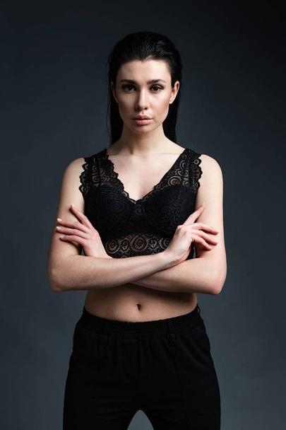 Sensual woman in lacy bra  - Fotoğraf, Görsel
