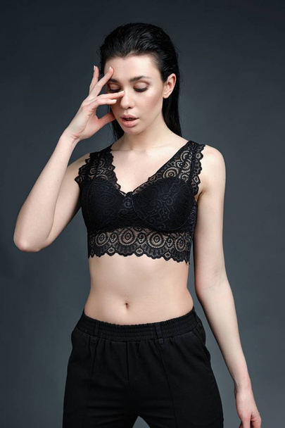 Sensual woman in lacy bra  - Fotó, kép