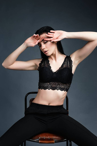 Sensual woman in lacy bra  - Fotó, kép