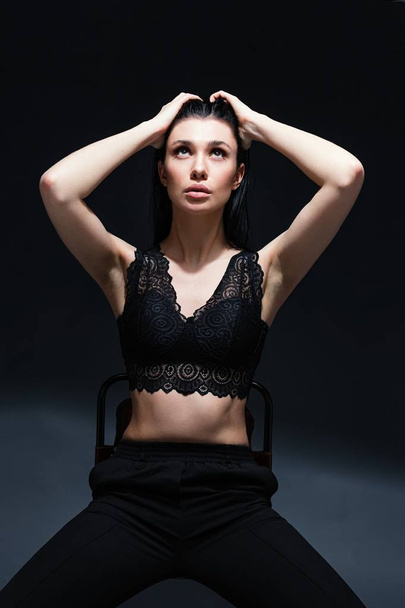 Sensual woman in lacy bra  - Valokuva, kuva
