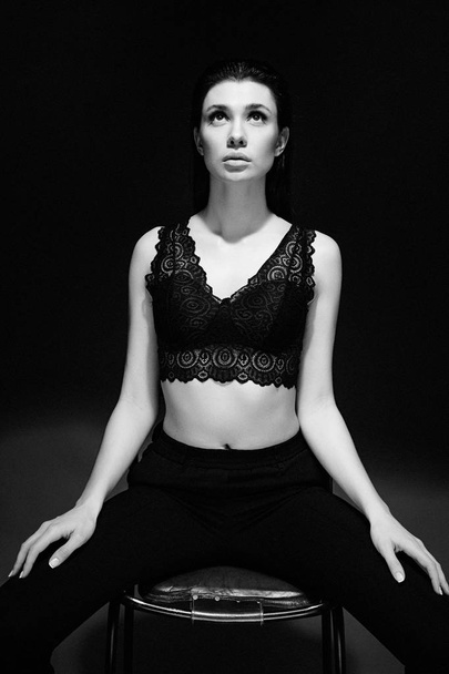 Sensual woman in lacy bra - Zdjęcie, obraz